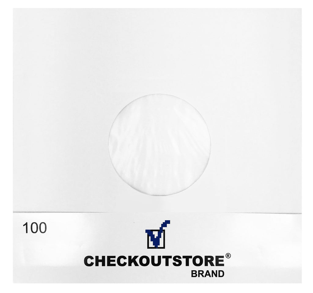 CheckOutStore Paper Record Polylined With Hole for 10" Vinyl Records (Inner Sleeves)