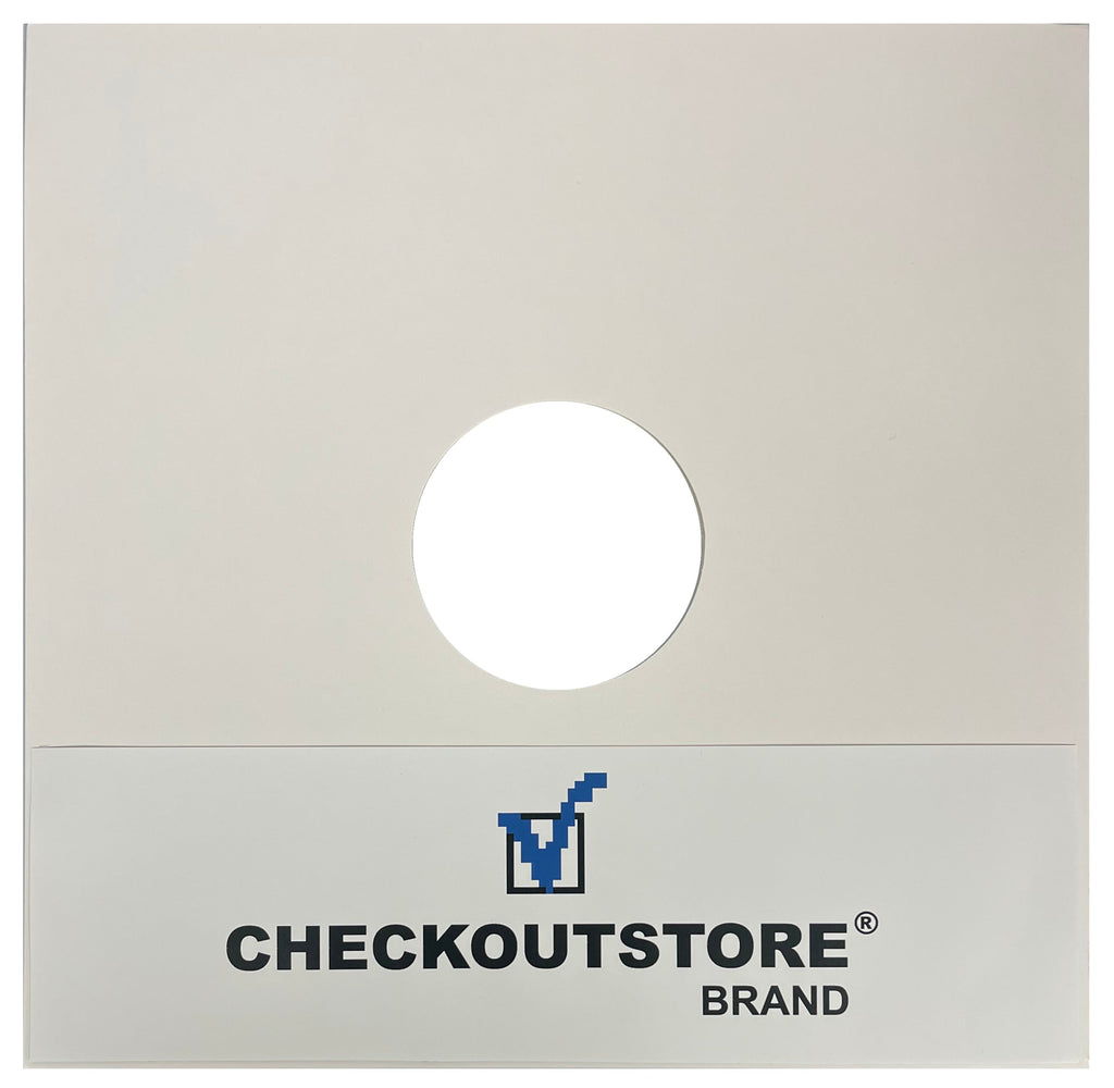CheckOutStore Record Jackets CheckOutStore Cardboard Jackets Cover /w Hole for 12" LP Vinyl 33 RPM Records