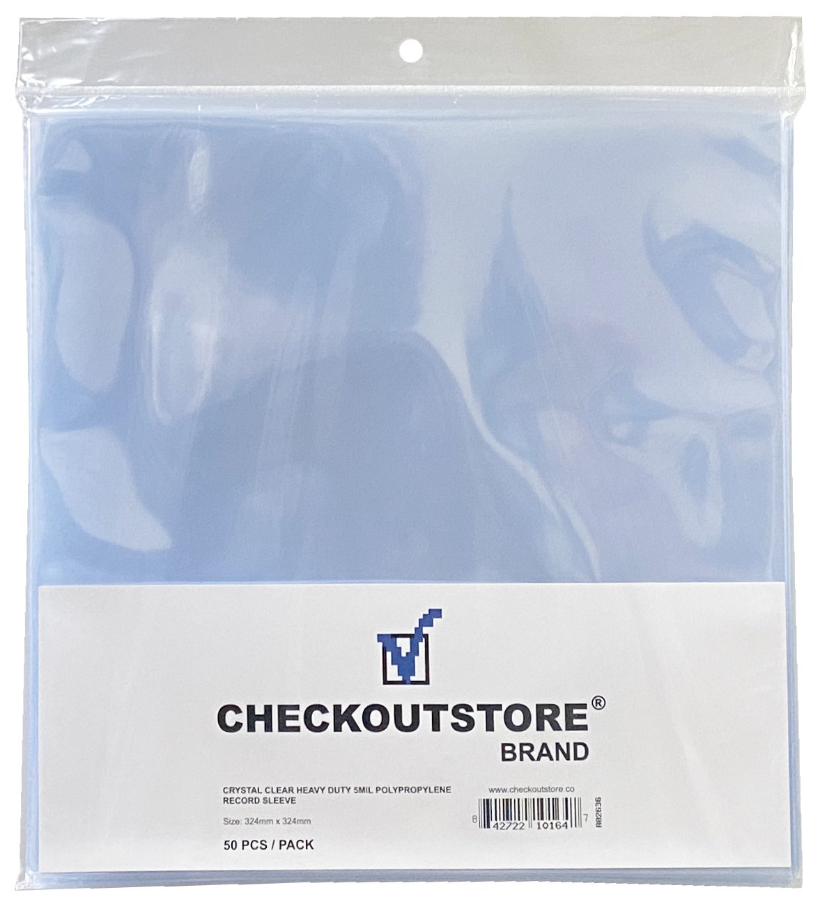 CheckOutStore Clear Plastic CPP for 12 LP Vinyl 33 RPM Records (Inner –