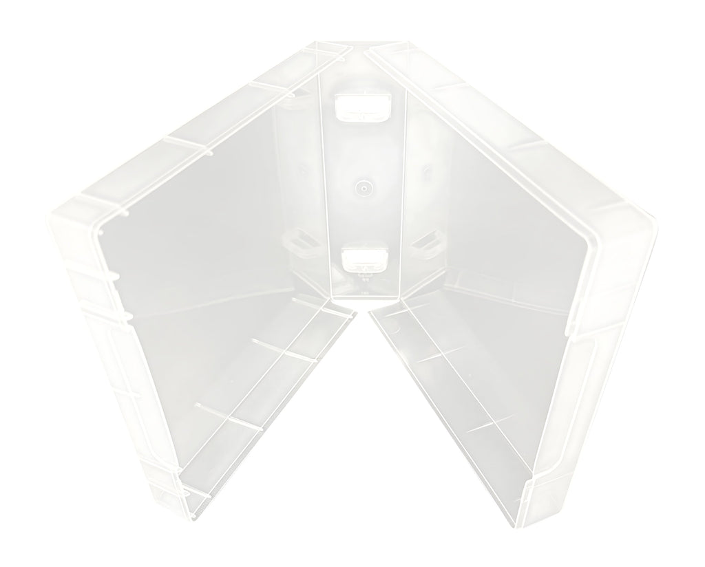 CheckOutStore Storage Cases Clear Storage Square Cases 40mm for Wood Mounted Rubber Stamps