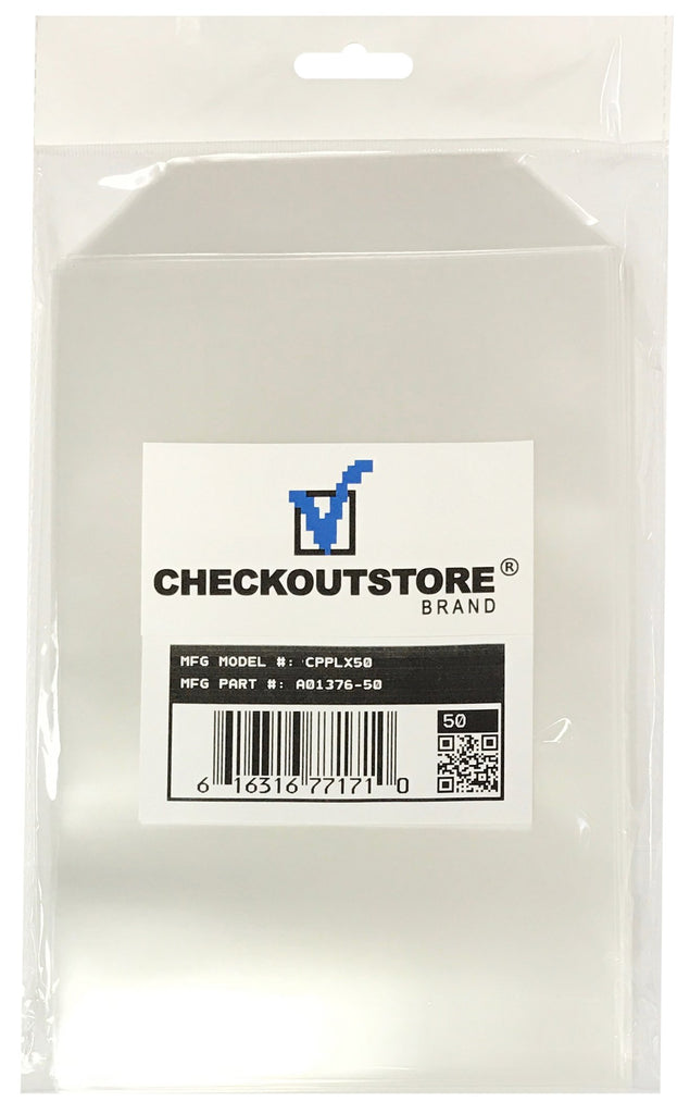 CheckOutStore 50 Clear Storage Pockets (5 5/8 x 8 1/2)