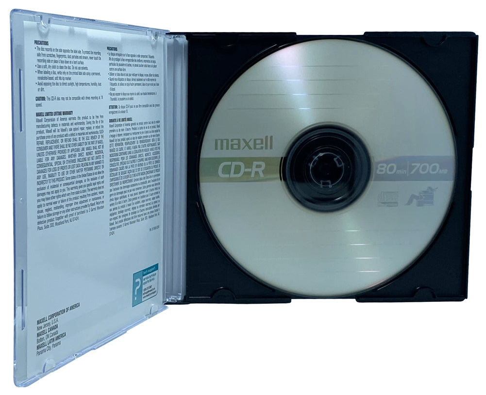 Maxell Discontinued Maxell 48X CD-R 80min 700MB /w Slim CD Jewel Cases [Discontinued]