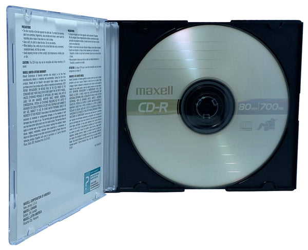 Maxell 48X CD-R 80min 700MB /w Slim CD Jewel Cases [Discontinued