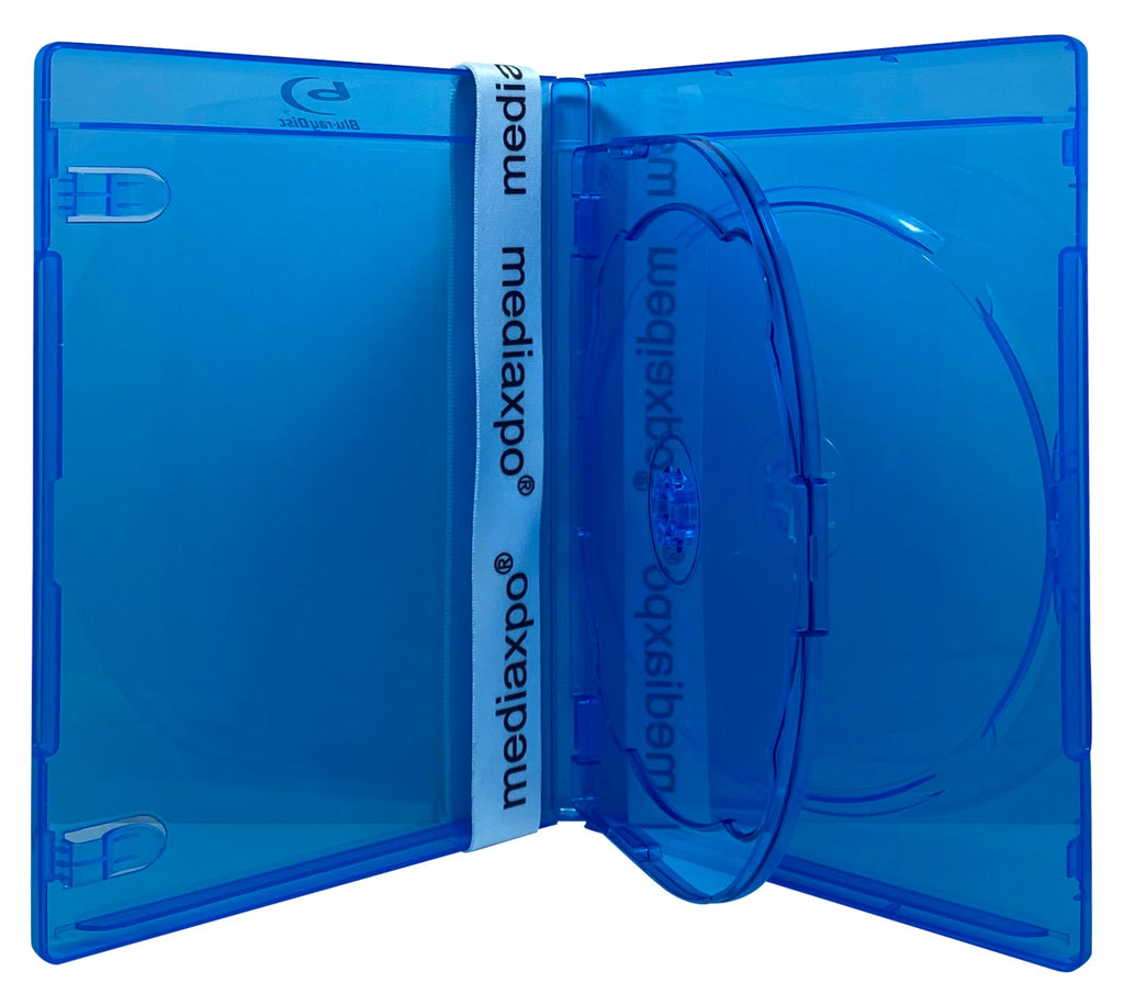Mediaxpo Blu-ray Cases PREMIUM STANDARD Blu-Ray Triple 3 Disc Cases 12MM
