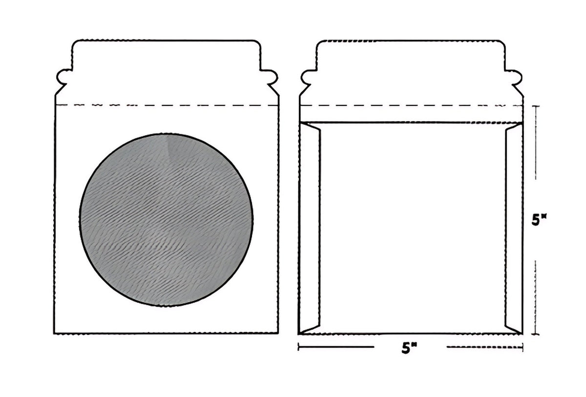 CD/DVD White Self Seal Mailers Flat Cardboard Mailers with Window & Fl