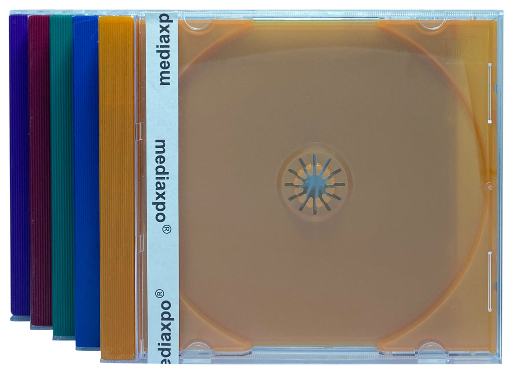 Mediaxpo CD Jewel Cases STANDARD Assorted Color CD Jewel Case
