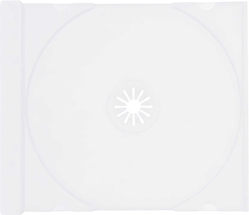Mediaxpo CD Jewel Cases White / 10 STANDARD CD Jewel Case (Tray Only, NO Cartons)