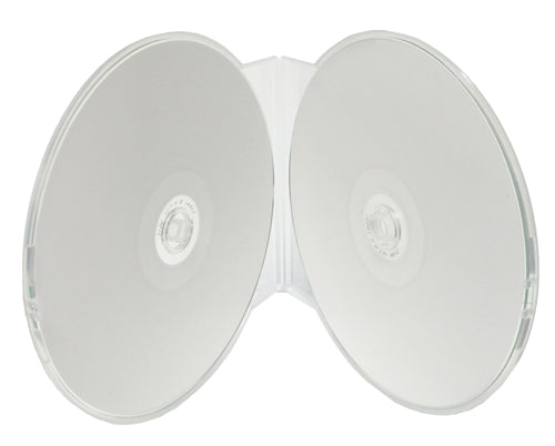 Mediaxpo Clamshell Cases Clear Double ClamShell CD/DVD Case