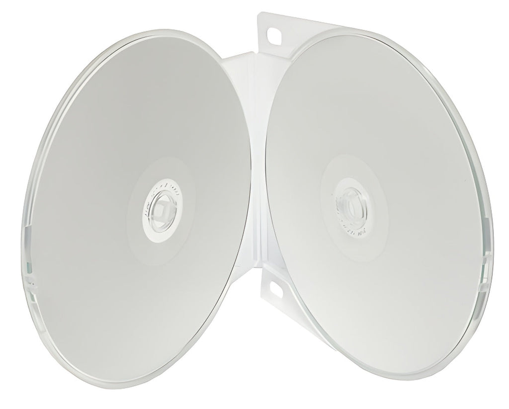 Mediaxpo Clamshell Cases Clear Double ClamShell CD/DVD Case with Binder Holes