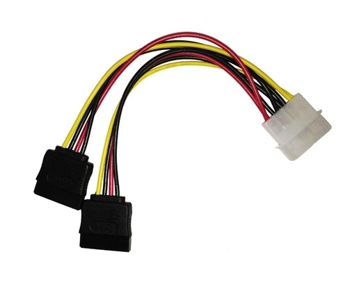 Mediaxpo Discontinued 6.5" MOLEX to SATA Splitter Power Cable [Discontinued]