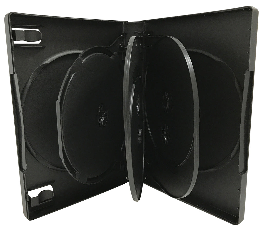 Mediaxpo Discontinued Black 7 Disc DVD Cases /w Patented M-Lock Hub [Discontinued]