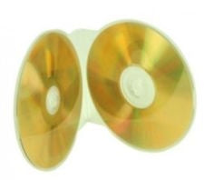 Mediaxpo Discontinued Clear Double ClamShell CD/DVD Case Budget [Discontinued]