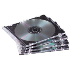 Mediaxpo Discontinued SLIM Black CD Jewel Cases Budget [Discontinued]