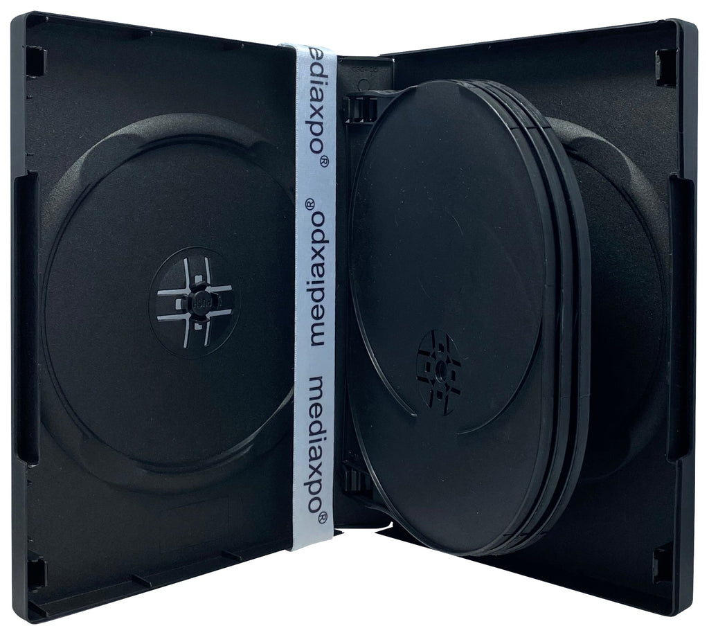 Mediaxpo DVD Cases Black 7 Disc DVD Cases