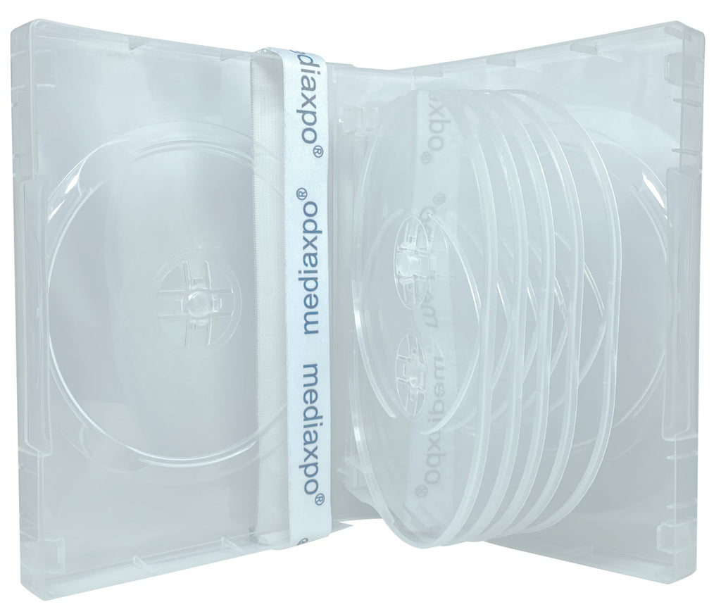 Mediaxpo DVD Cases Clear / 10 12 Disc DVD Cases