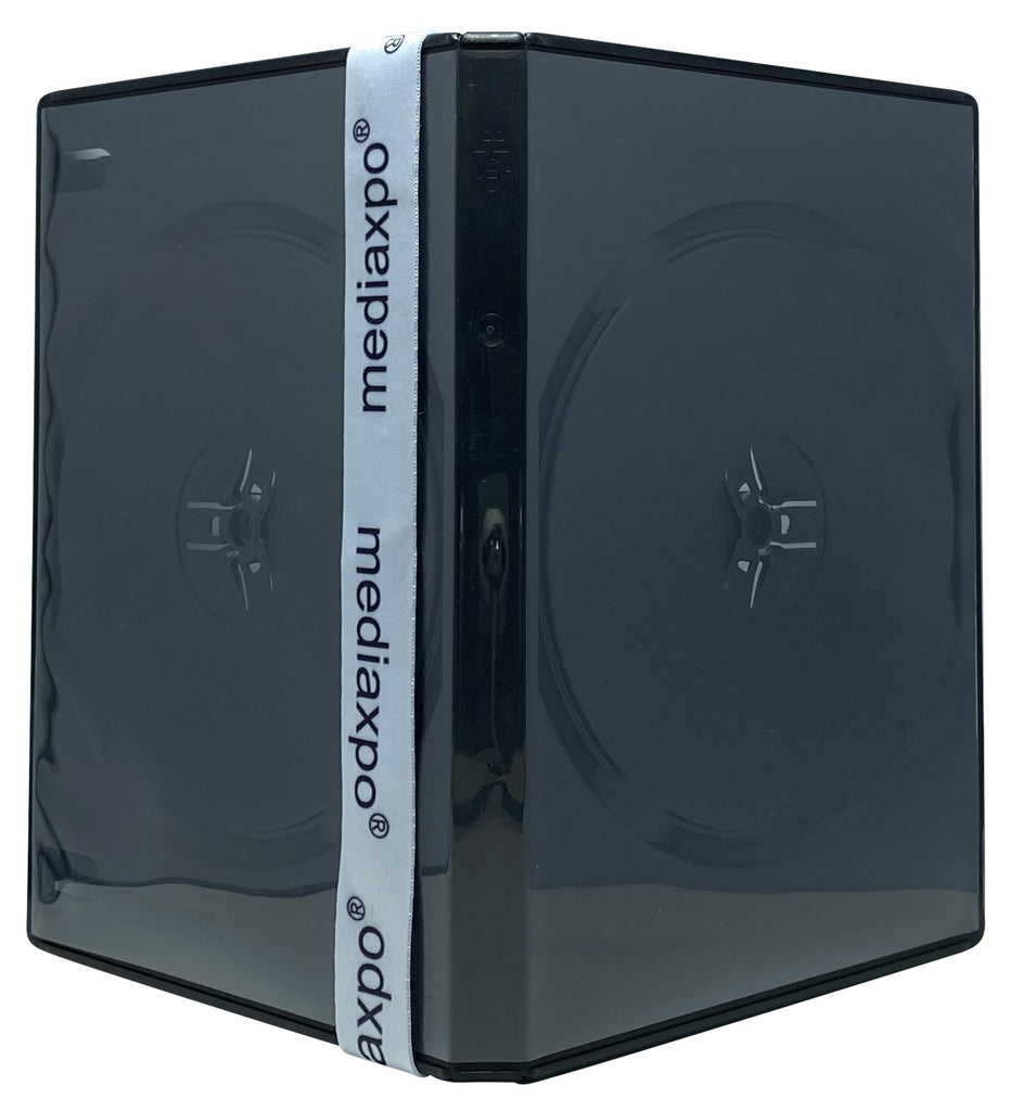 CheckOutStore 25 PREMIUM STANDARD Solid White Color Double DVD Cases (100%  New Material) 