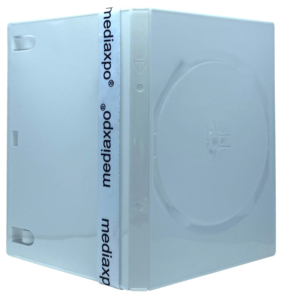 (200) CheckOutStore Premium Standard Double 2-Disc DVD Cases 14mm (Black  (Inner Flap)) 