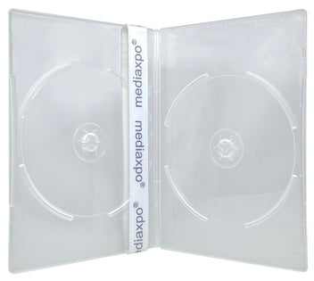 200 Pack Slimline Blu-ray Cases - 7mm Clear Blue Single Disc Replacement Cases
