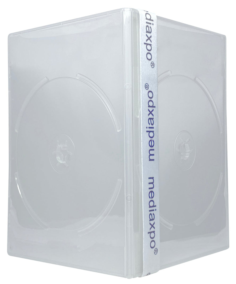 SLIM Clear Double DVD Cases 7MM