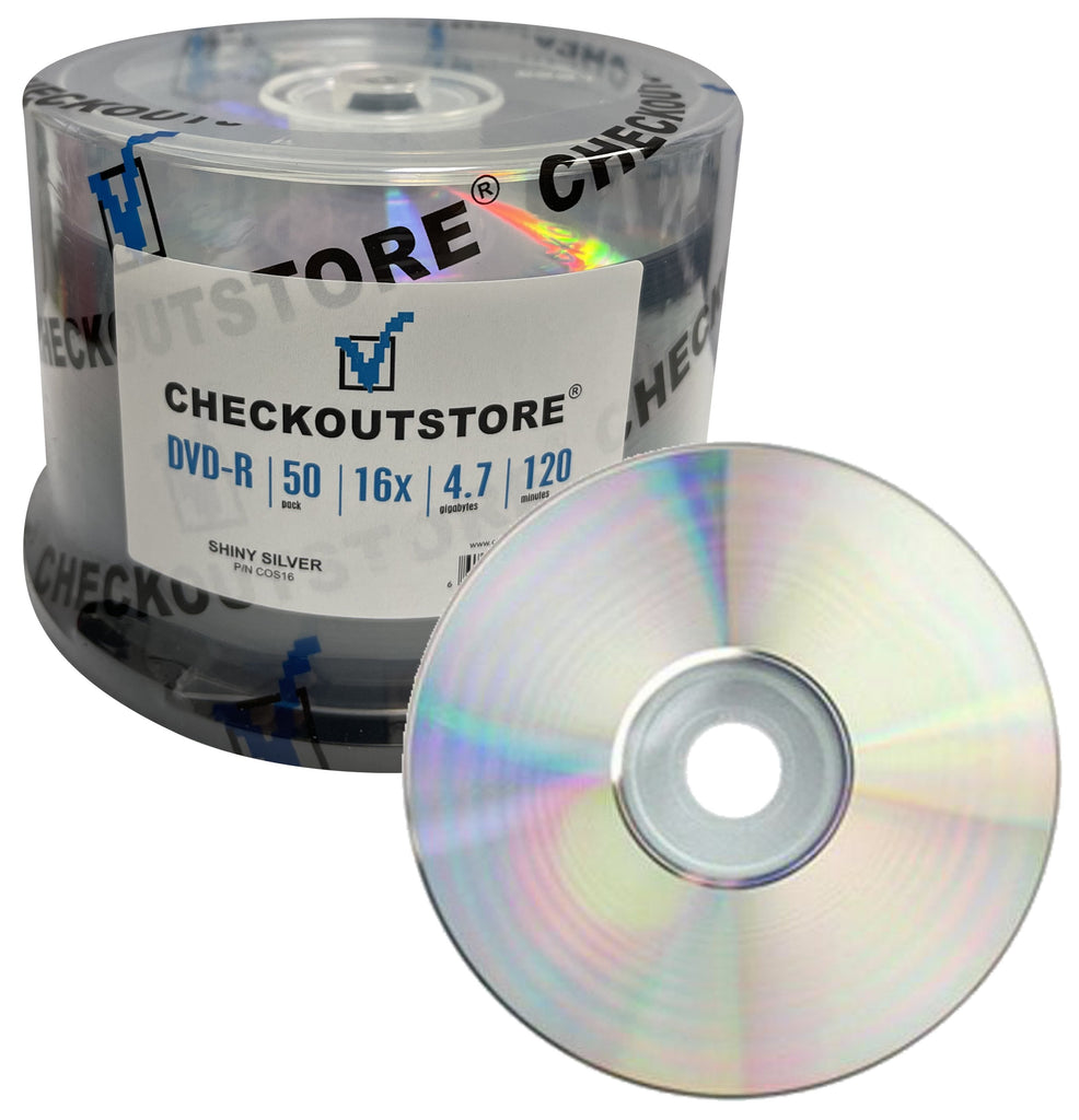 Mediaxpo DVD-R Media Grade A 16X DVD-R 4.7GB Shiny Silver