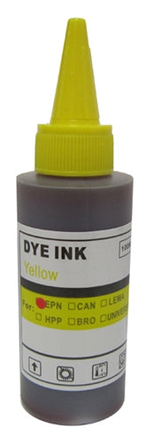 Mediaxpo Ink Refill Yellow / 1 Bulk Dye Refill Ink 100ml for EPSON