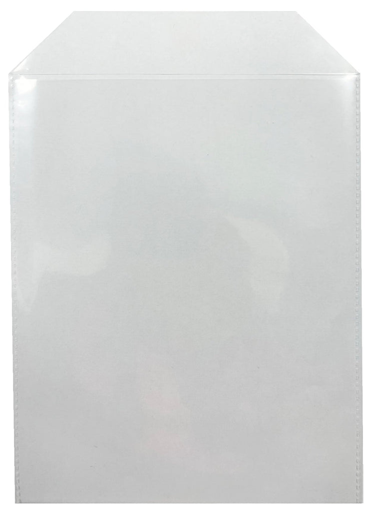 Mediaxpo Plastic Sleeves CPP Clear Plastic Sleeve with Flap 80g (Fits 14mm DVD Case Artwork)