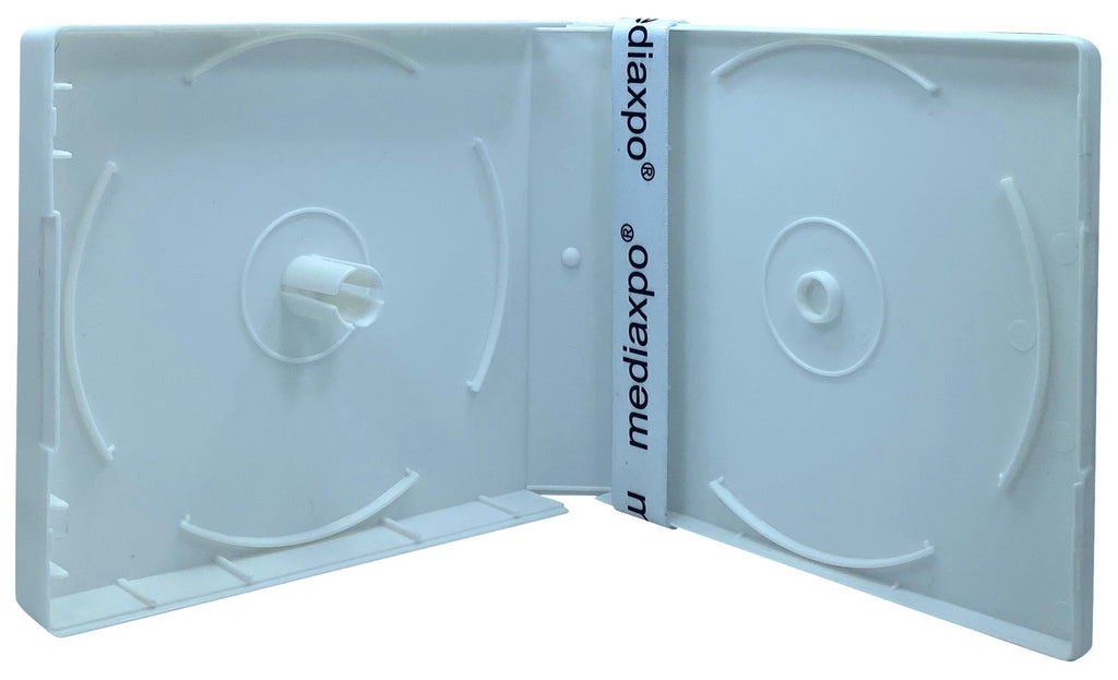Mediaxpo PP Poly Cases White / 5 CD/DVD Box up to 16 Discs