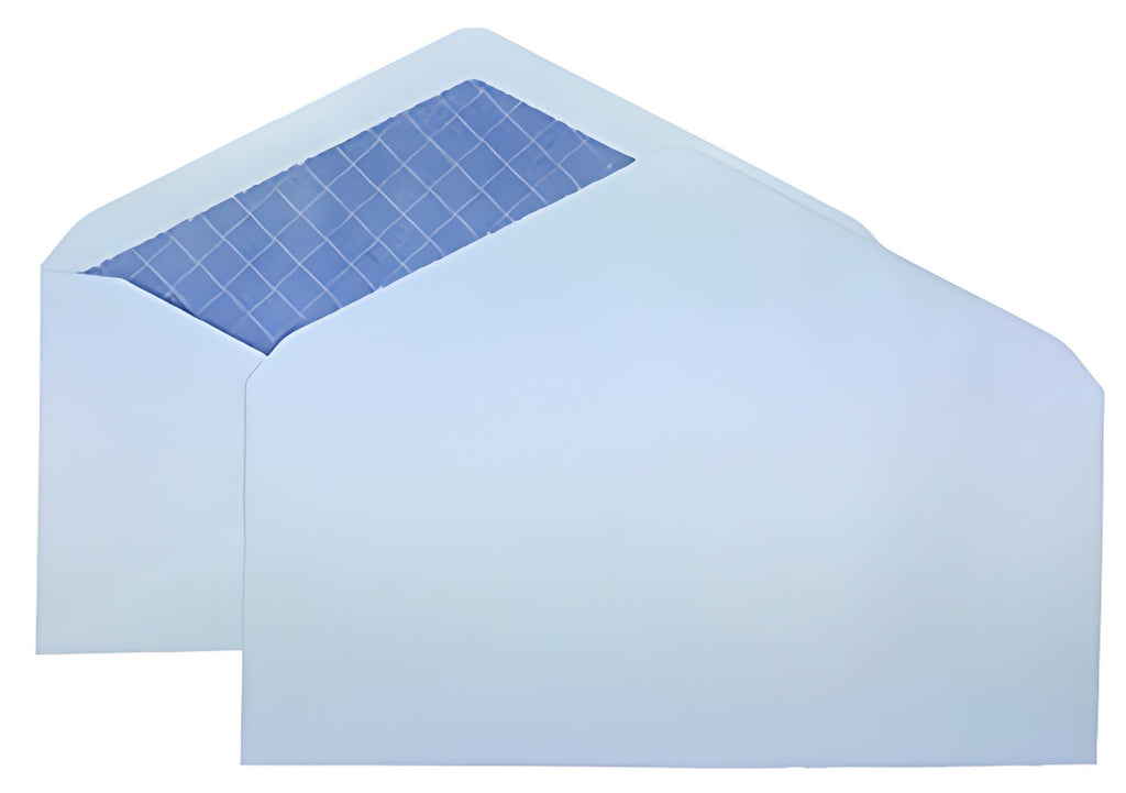 ShippingMailers Business Envelopes ShippingMailers 4 1/8 x 9 1/2 White Security #10 Envelopes /w Gummed Closure