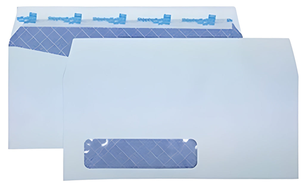 ShippingMailers Business Envelopes ShippingMailers 4 1/8 x 9 1/2 White Security Window #10 Envelopes /w Self Adhesive Flap