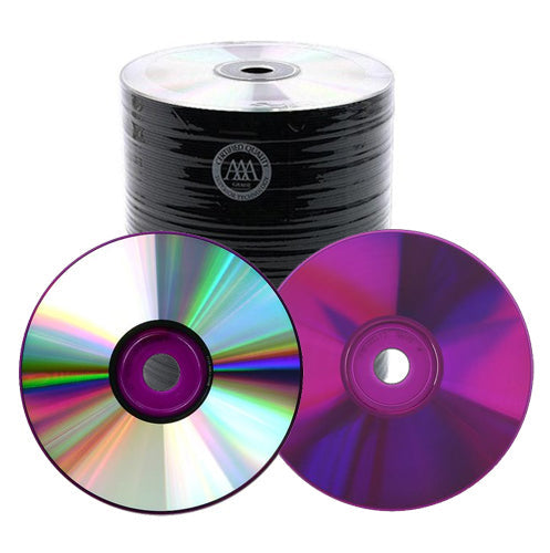 Spin-X Discontinued Spin-X 48X Purple Bottom CD-R 80min 700MB Shiny Silver [Discontinued]
