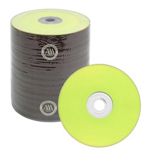 Spin-X Discontinued Spin-X Diamond Certified 48x CD-R 80min 700MB Yellow Color Top Thermal [Discontinued]