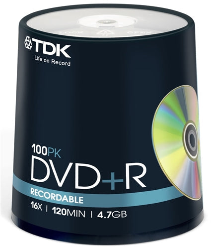 TDK Discontinued TDK 16X DVD+R 4.7GB (TDK Logo on Top) [Discontinued]