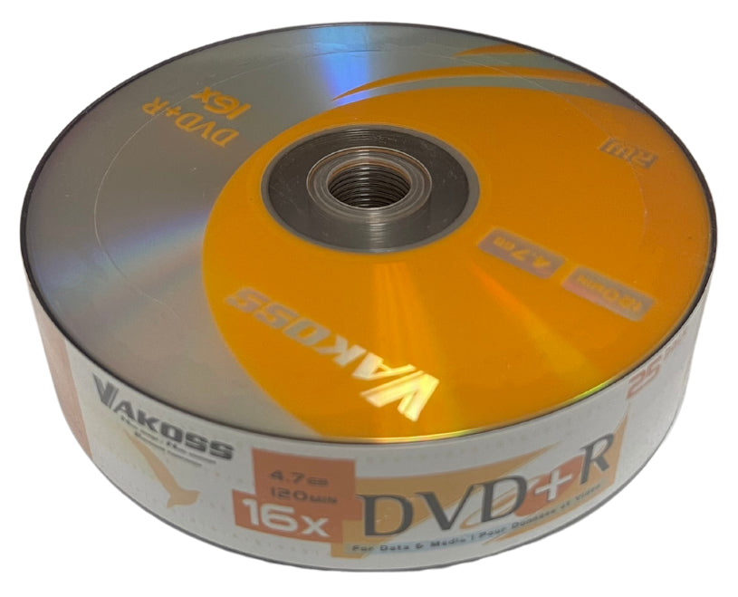 Vakoss DVD+R Media Vakoss 16X DVD+R 4.7GB Logo Top (Shrink Wrap)